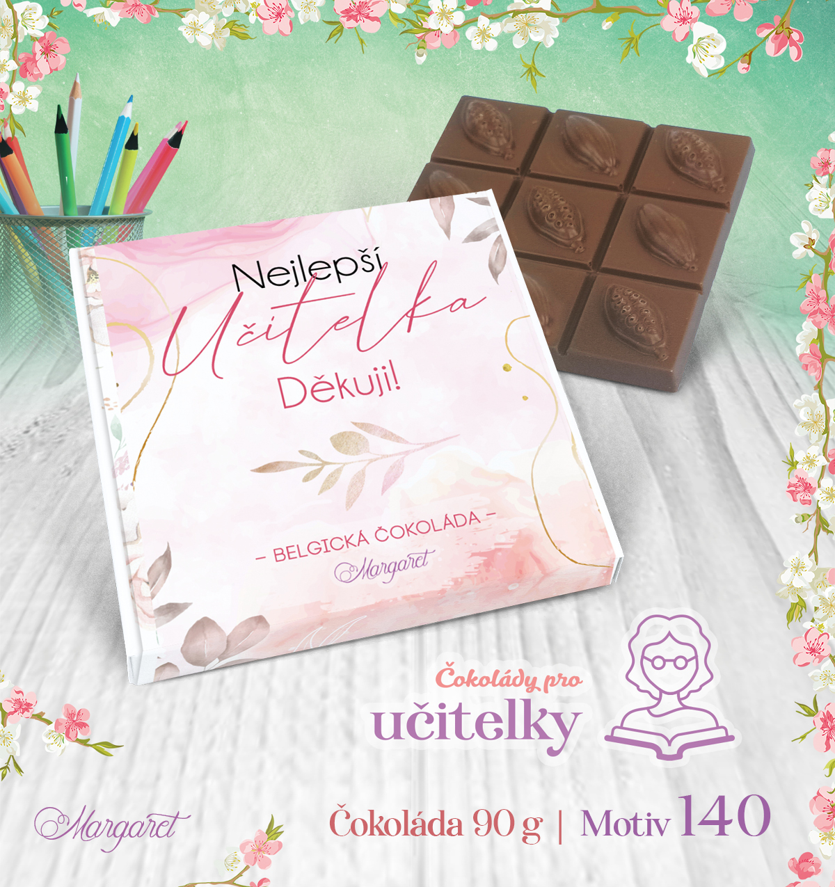 Belgická čokoláda 90 g | Motiv 140